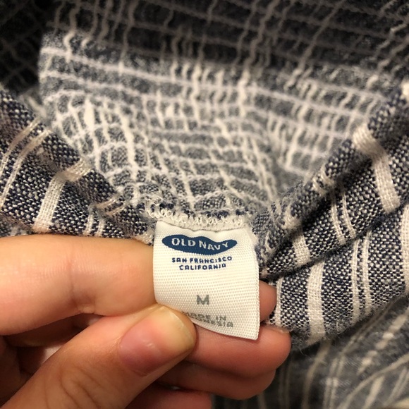 Blue & White Striped Jumpsuit - Picture 5 of 5